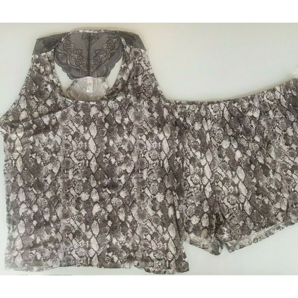 Flora Nikrooz Pajama Set Soft Knit Shorts & Tank Top Luxury Fabric Plus Size 3X